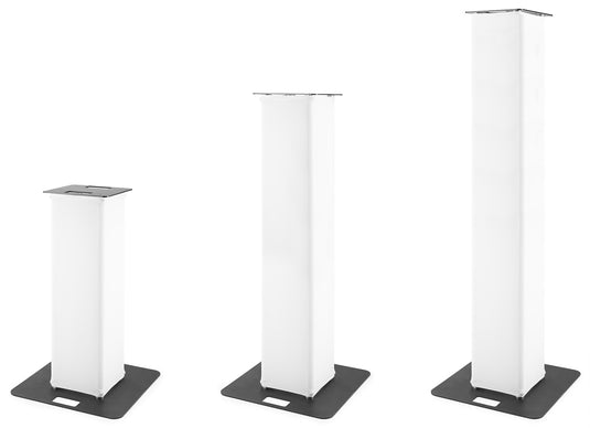 BEAMZ - P30 Tower 1.0m 60x60B white spandex