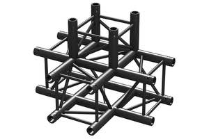 BEAMZ - P30-T42 Truss 4 way T-junction BLK