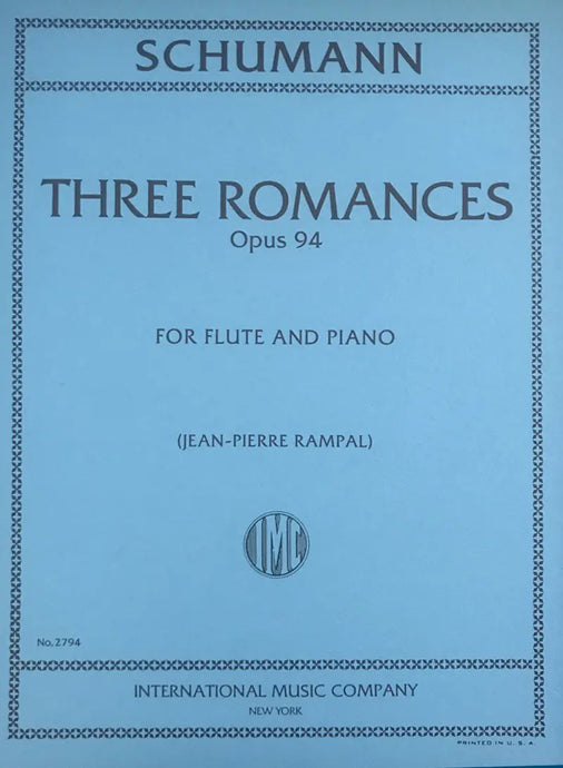 SCHUMANN - Three Romances Opus 94