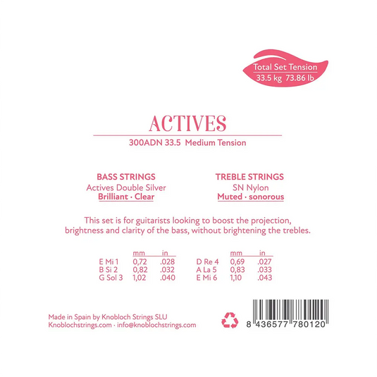 KNOBLOCH - MUTA Actives SN Nylon Full Set TENSIONE MEDIA 33.5