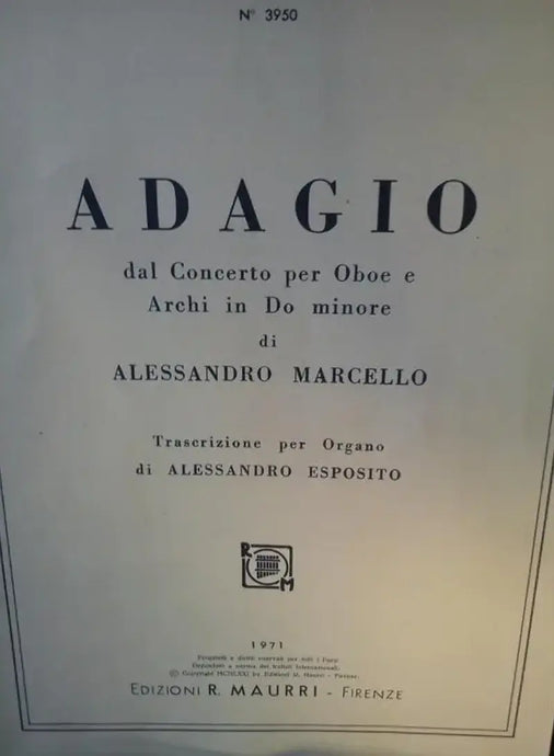 MARCELLO - Adagio