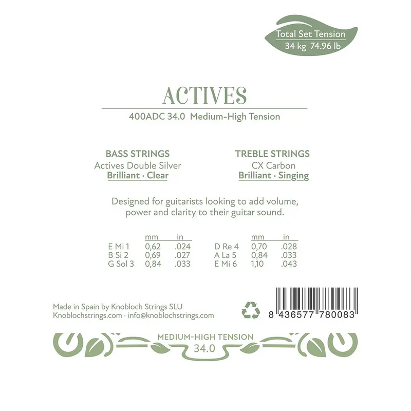 Carica immagine in Galleria Viewer, KNOBLOCH - MUTA Actives CX Carbon Full Set TENSIONE MEDIO FORTE ADC 34
