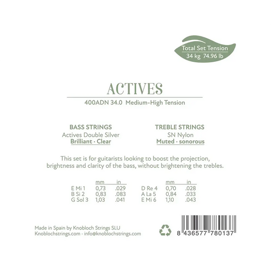 KNOBLOCH - MUTA Actives SN Nylon Full Set TENSIONE MEDIO FORTE 34