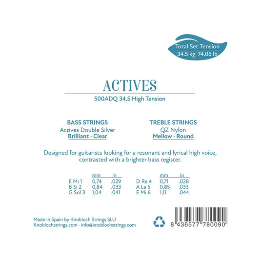 KNOBLOCH - MUTA Actives QZ Nylon Full Set TENSIONE FORTE ADQ 34.5