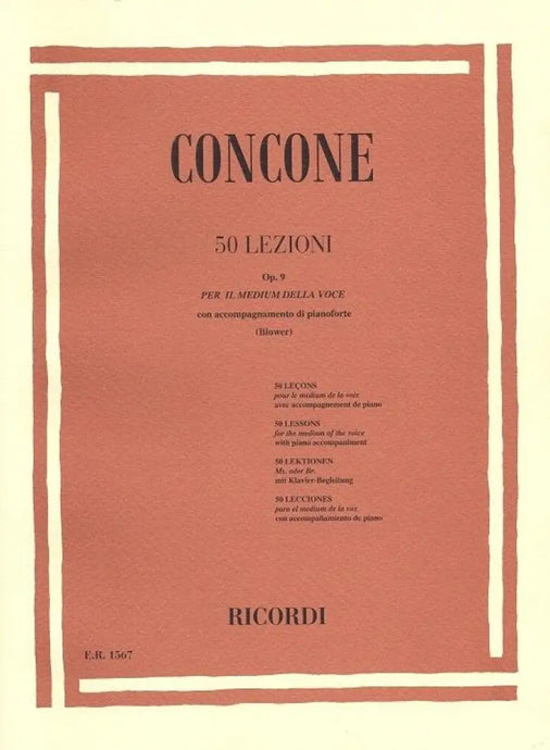 CONCONE - 50 Lezioni Opus 9