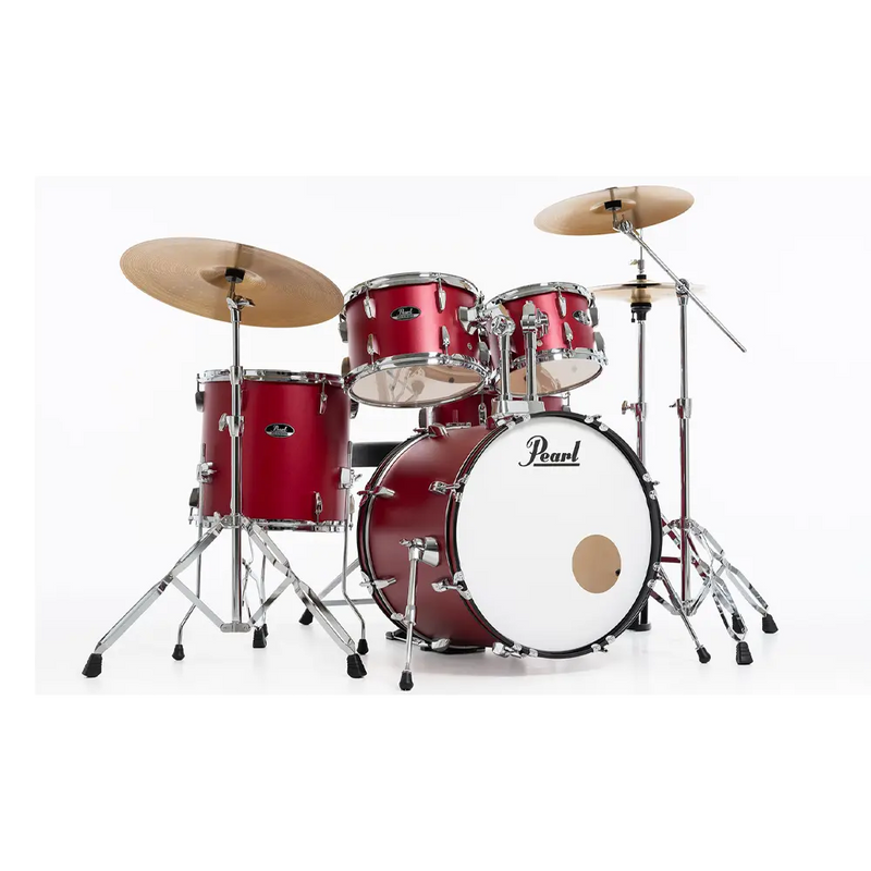 Carica immagine in Galleria Viewer, PEARL Batteria Roadshow 18&quot; con 3 Piatti Pearl - Matte Red
