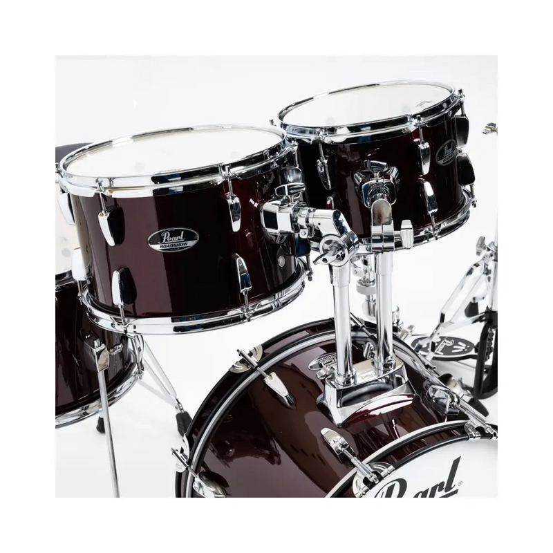 Carica immagine in Galleria Viewer, PEARL Batteria Roadshow 18&quot; con 3 Piatti Sabian - Rosso Wine
