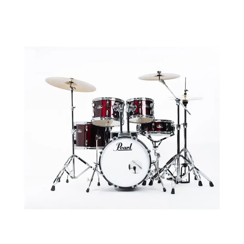 Carica immagine in Galleria Viewer, PEARL Batteria Roadshow 18&quot; con 3 Piatti Sabian - Rosso Wine
