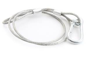 BEAMZ - SAF20 Safety cable 70cm x 2mm 20kg