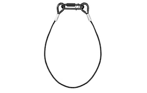 BEAMZ - SAF75 Safety Cable 75cmx3mm 30kg BLK