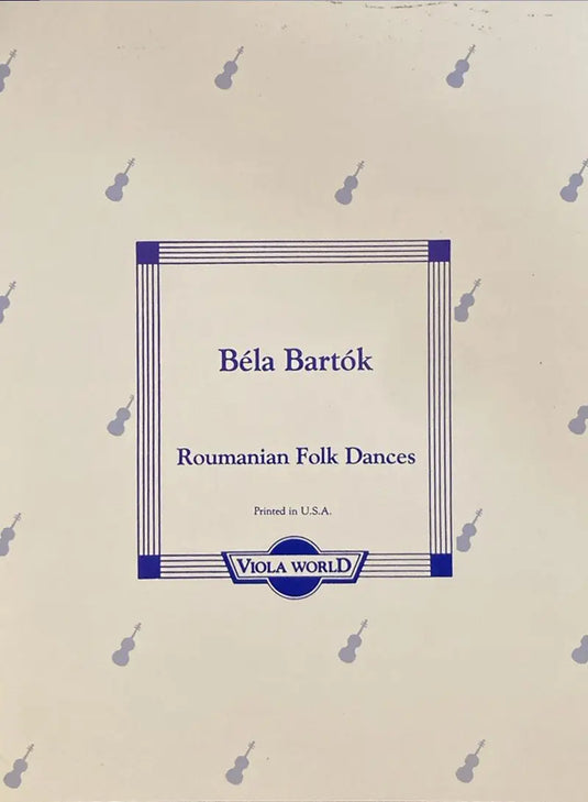 BARTOK - Roumanian Folk Dances (Viola)