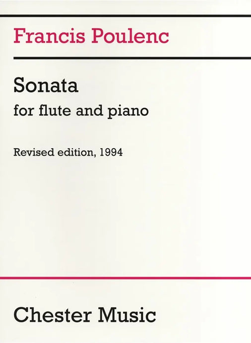 POULENC - Sonata For Flute And Piano