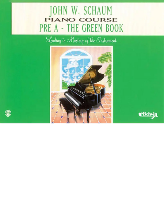 John W. Schaum Piano Course, Pre-A: The Green Book