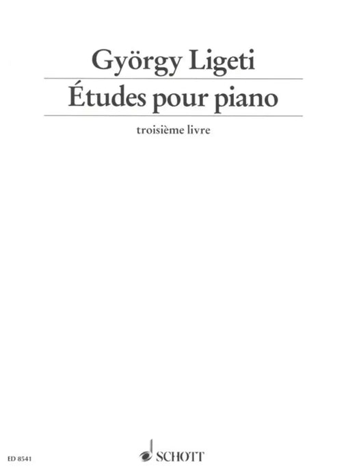 LIGETI - Études pour Piano Troisième Livre