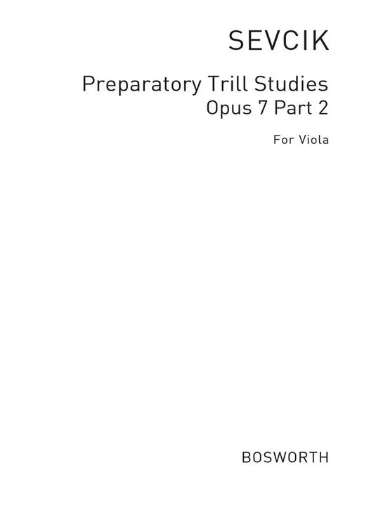 SEVCIK - Viola Studies: Preparatory trill studies Op.7 part 2