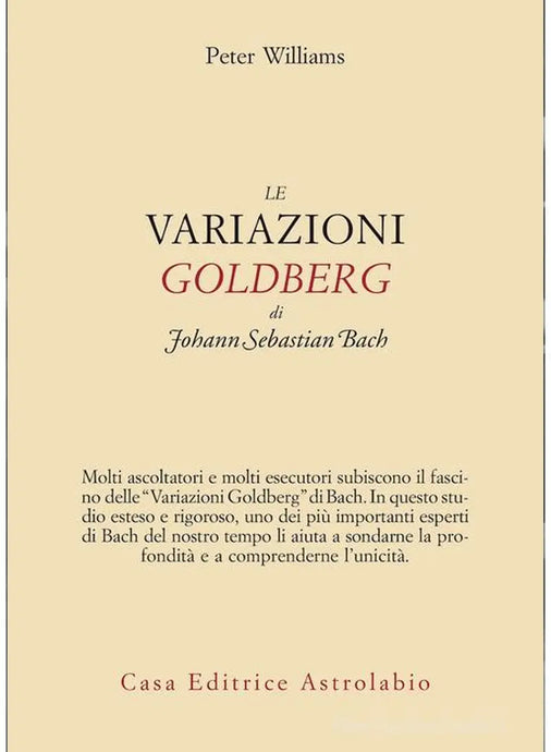 WILLIAMS - Le Variazioni Goldberg di Johann Sebastian Bach