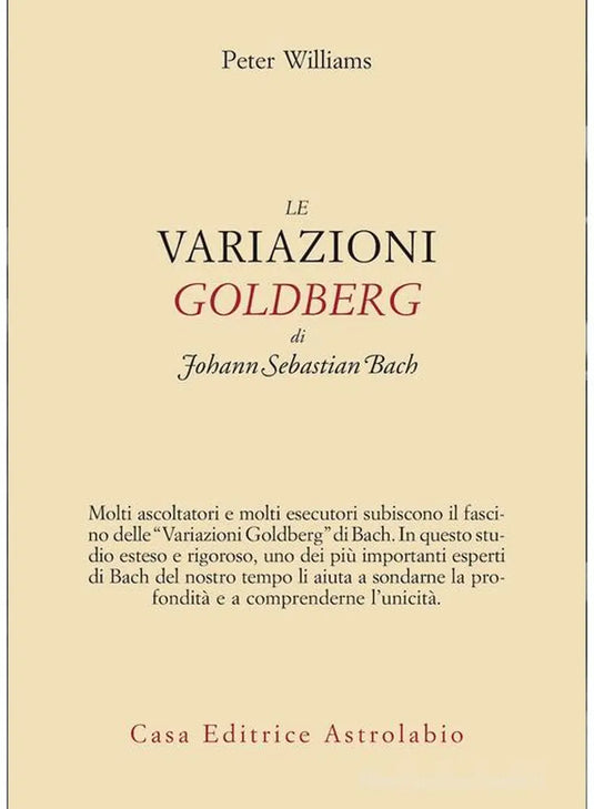 WILLIAMS - Le Variazioni Goldberg di Johann Sebastian Bach