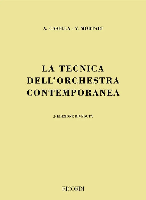 CASELLA-MORTARI - Tecnica Dell'Orchestra Contemporanea