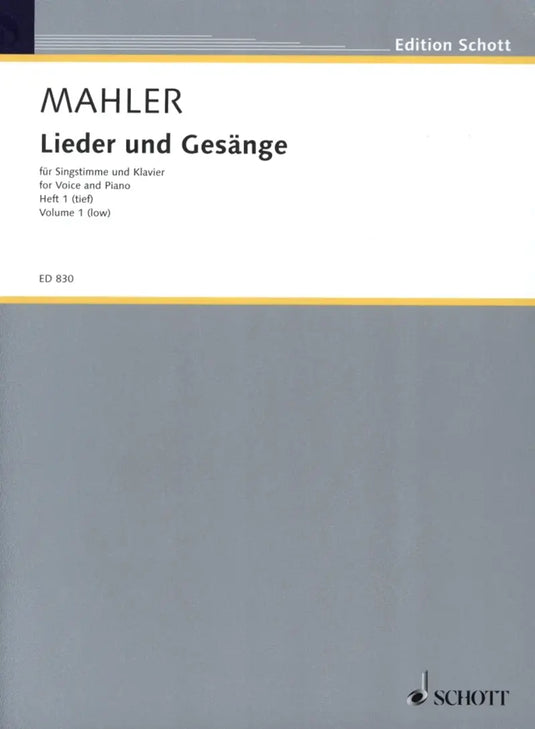 MAHLER - Lieder und Gesänge Heft 1 (tief)