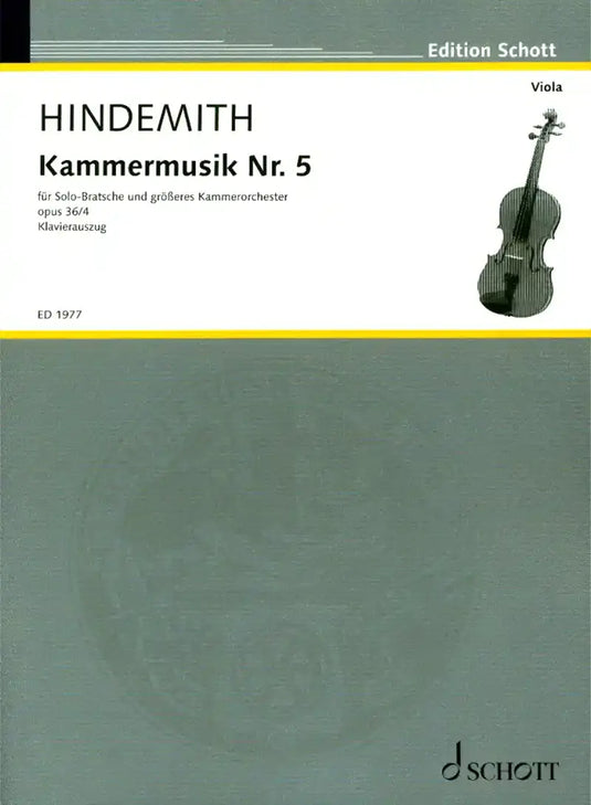 HINDEMITH - Kammermusik n.5 op.36/4