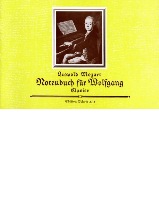 MOZART Leopold - Note Book for Wolfgang