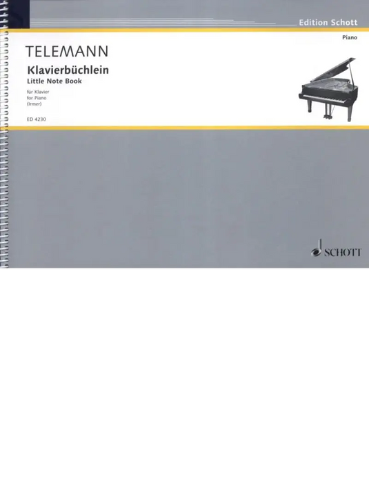 TELEMANN - Little Note Book for Piano