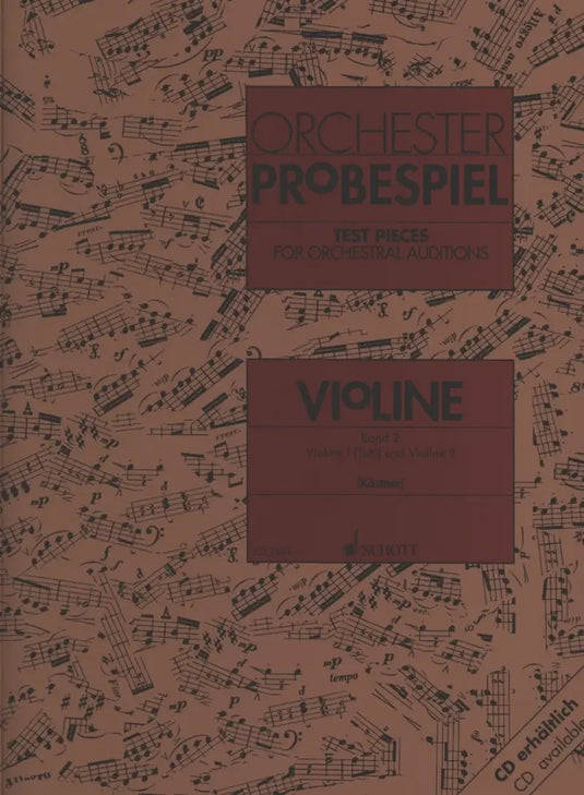 Orchester Probespiel Violine Band 2