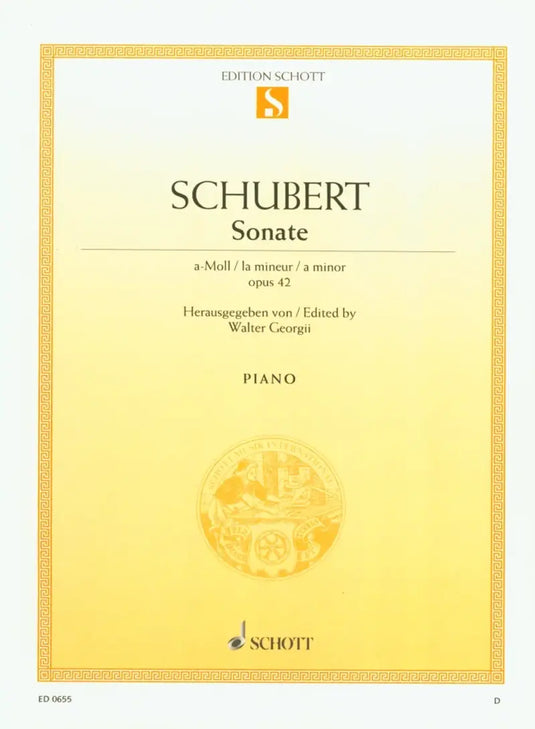 SCHUBERT - Sonate A minor Opus 42