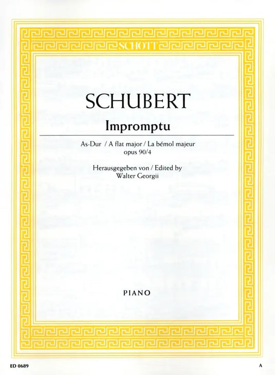 SCHUBERT - Impromptu 4 As Opus 90 D899