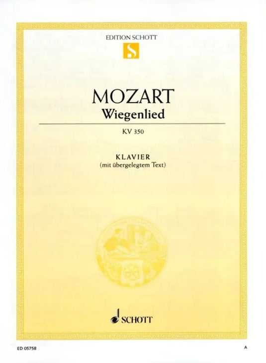 MOZART - Wiegenlied KV 350