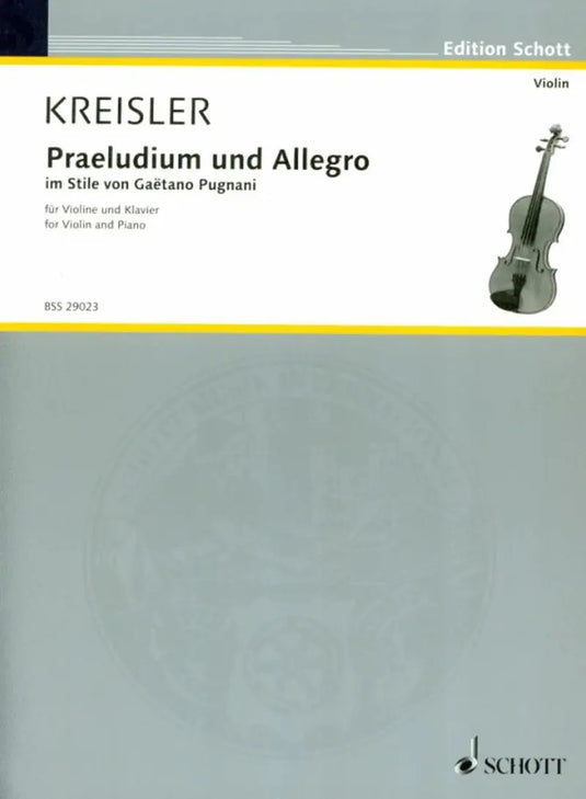 KREISLER - Praeludium and Allegro