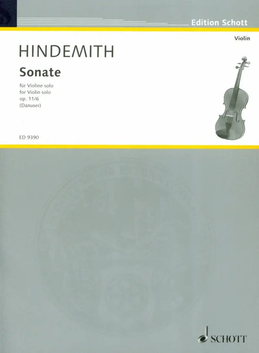 HINDEMITH - Sonate for Violino Solo op.11/6