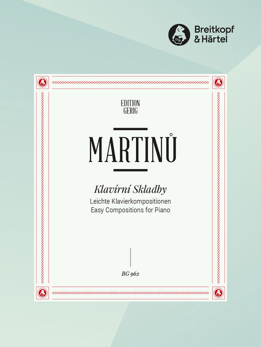 MARTINU - Klavírní Skladby