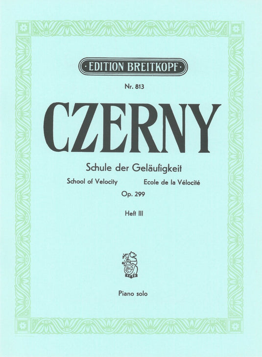 CZERNY - School of Velocity Op. 299