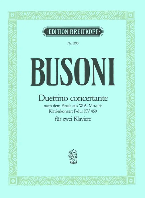 BUSONI - Duettino Concertante