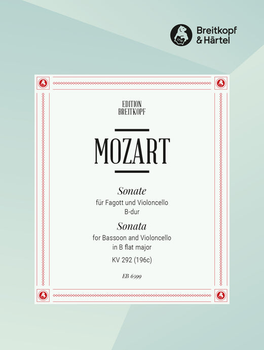 MOZART - Sonata in B flat major K. 292 (196c)