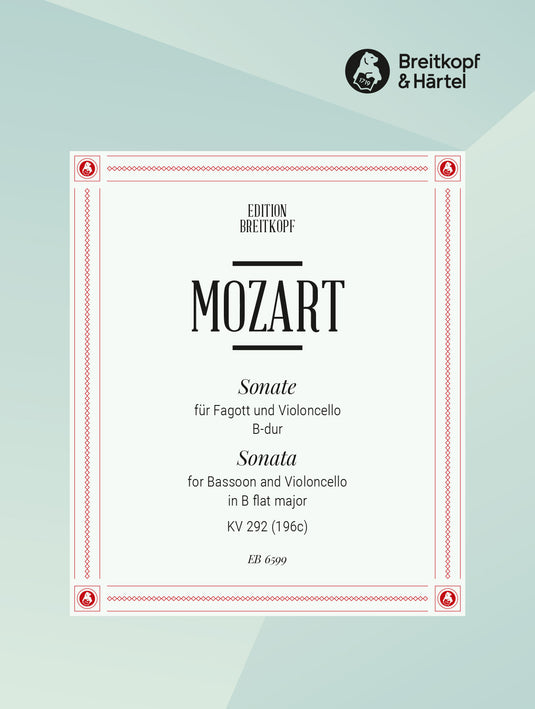 MOZART - Sonata in B flat major K. 292 (196c)