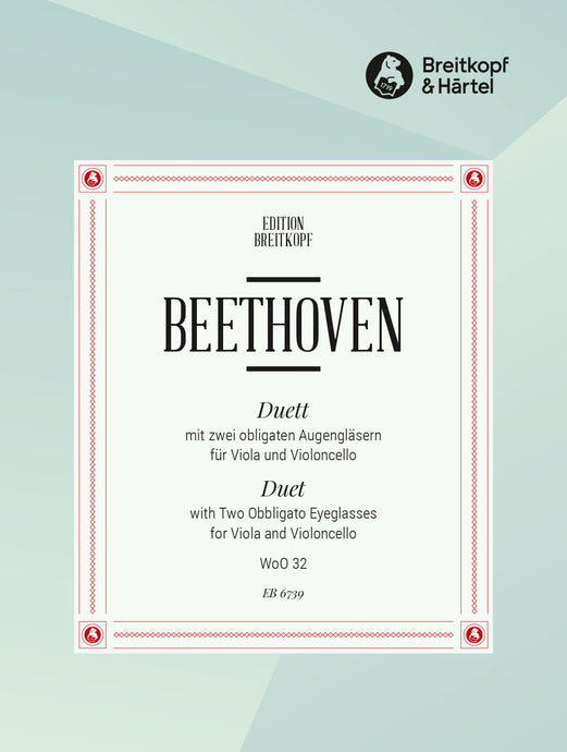 BEETHOVEN - Duet with 2 Obbligato Eyeglasses WoO 32