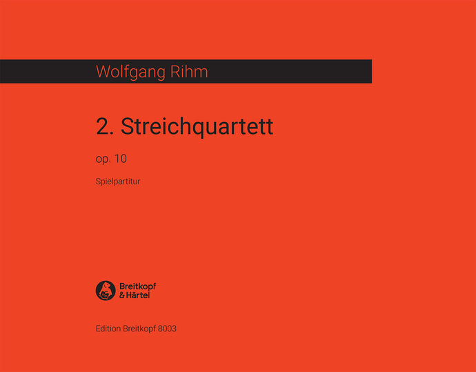 RIHM - String Quartet No. 2 Op. 10