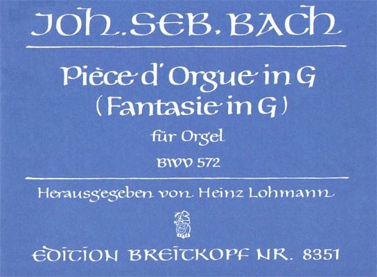 BACH - Pièce d'Orgue in G BWV 572