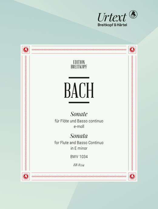 BACH - Sonata in E minor BWV 1034