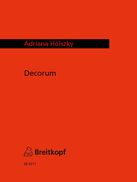 HOLSZKY - Decorum