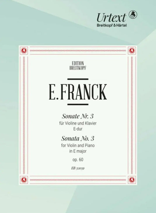 FRANCK - Sonata N.3 in E major op.60