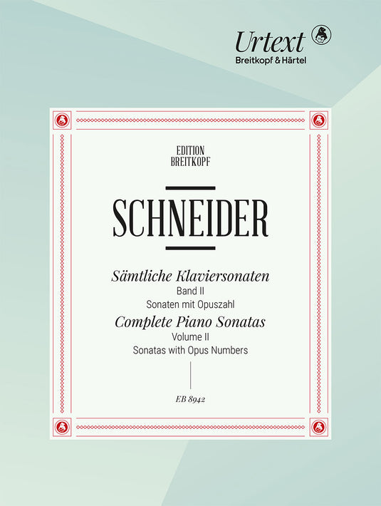SCHNEIDER - Complete Piano Sonatas in 4 Volumes