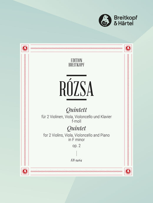 ROZSA - Piano Quintet in F minor Op. 2
