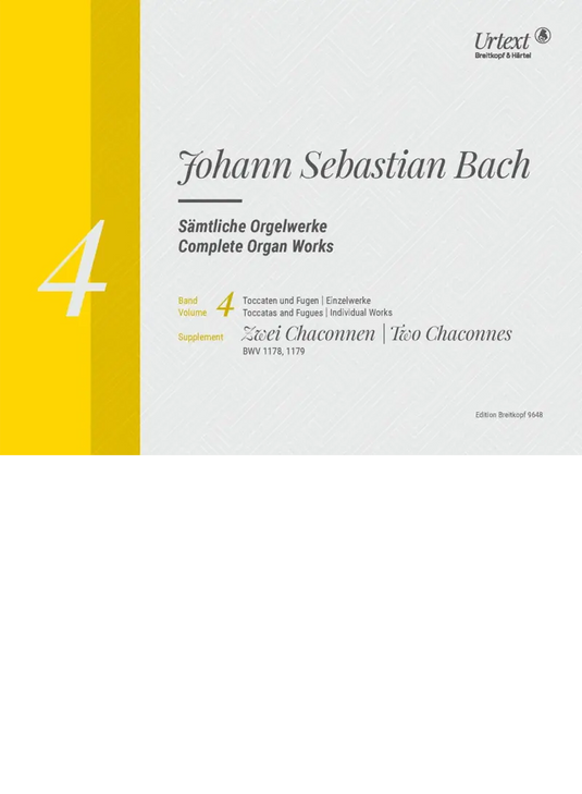 BACH - Two Chaconnes BWV 1178, 1179