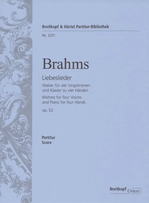 BRAHMS - Liebeslieder op.52 - 4 voci e piano a 4 mani