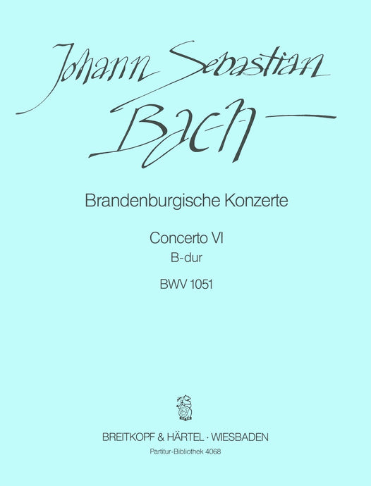 BACH - Brandenburg Concerto No. 6 in Bb major BWV 1051
