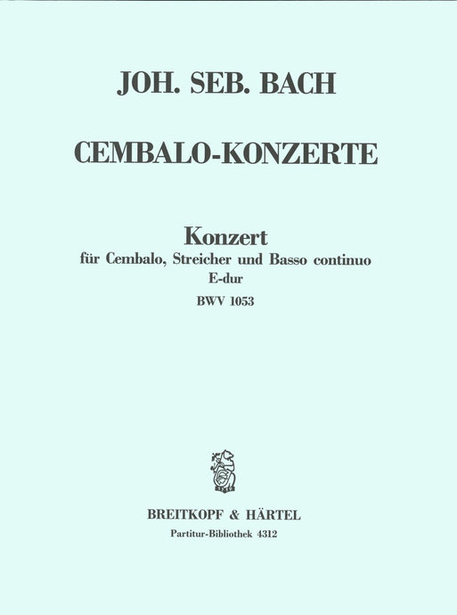 BACH - Harpsichord Concerto in E major BWV 1053