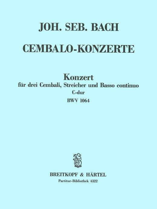 BACH - Harpsichord Concerto in C major BWV 1064